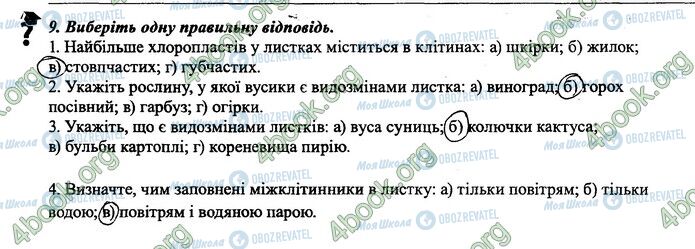 ГДЗ Биология 6 класс страница 31-32.9